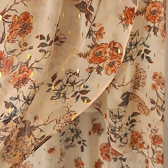 NWT Nicole Miller High Low Floral Dress - Picture 3 of 7